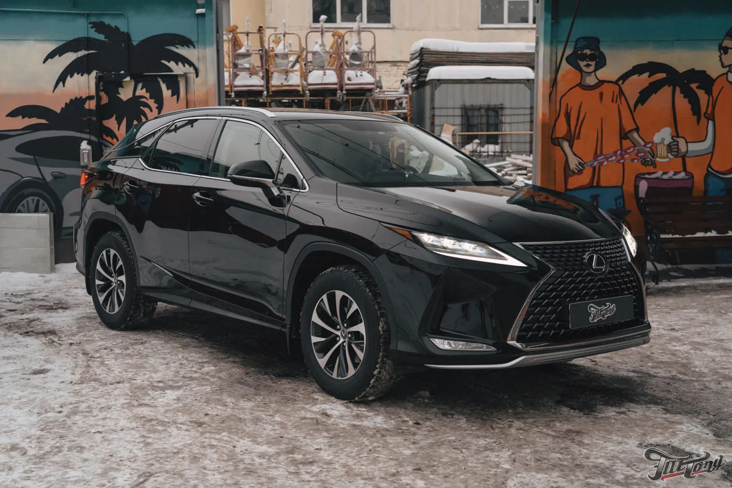 Оклейка бампера Lexus RX300 полиуретаном